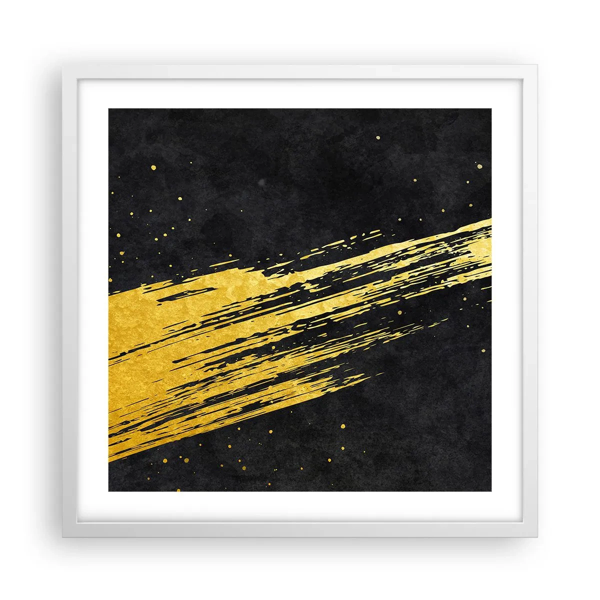 Póster en marco blanco - Saltar al hiperespacio - 50x50 cm