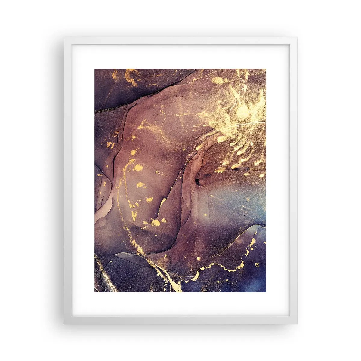 Póster en marco blanco - Materia y espíritu - 40x50 cm