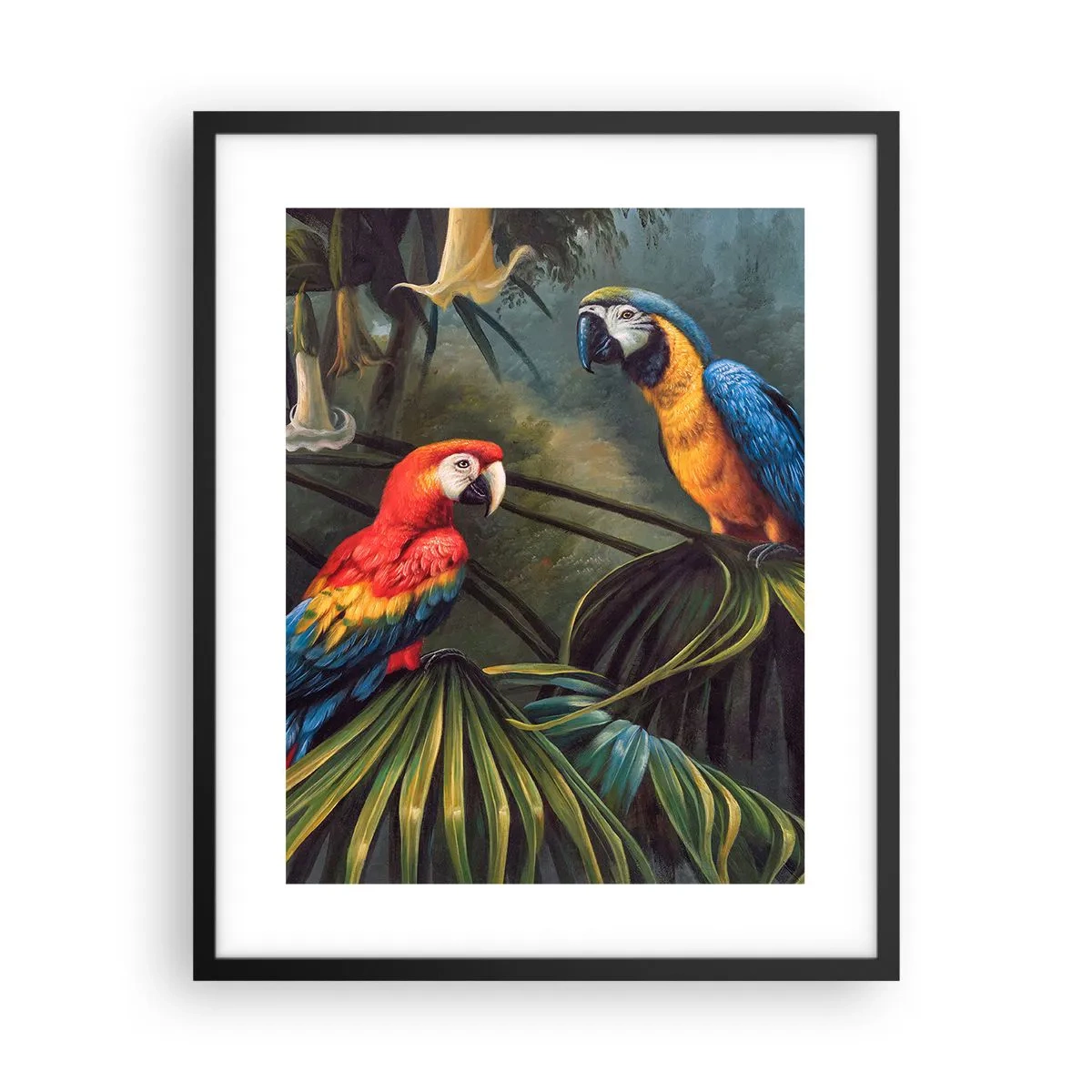 Póster en marco negro - Romanticismo en los trópicos - 40x50 cm