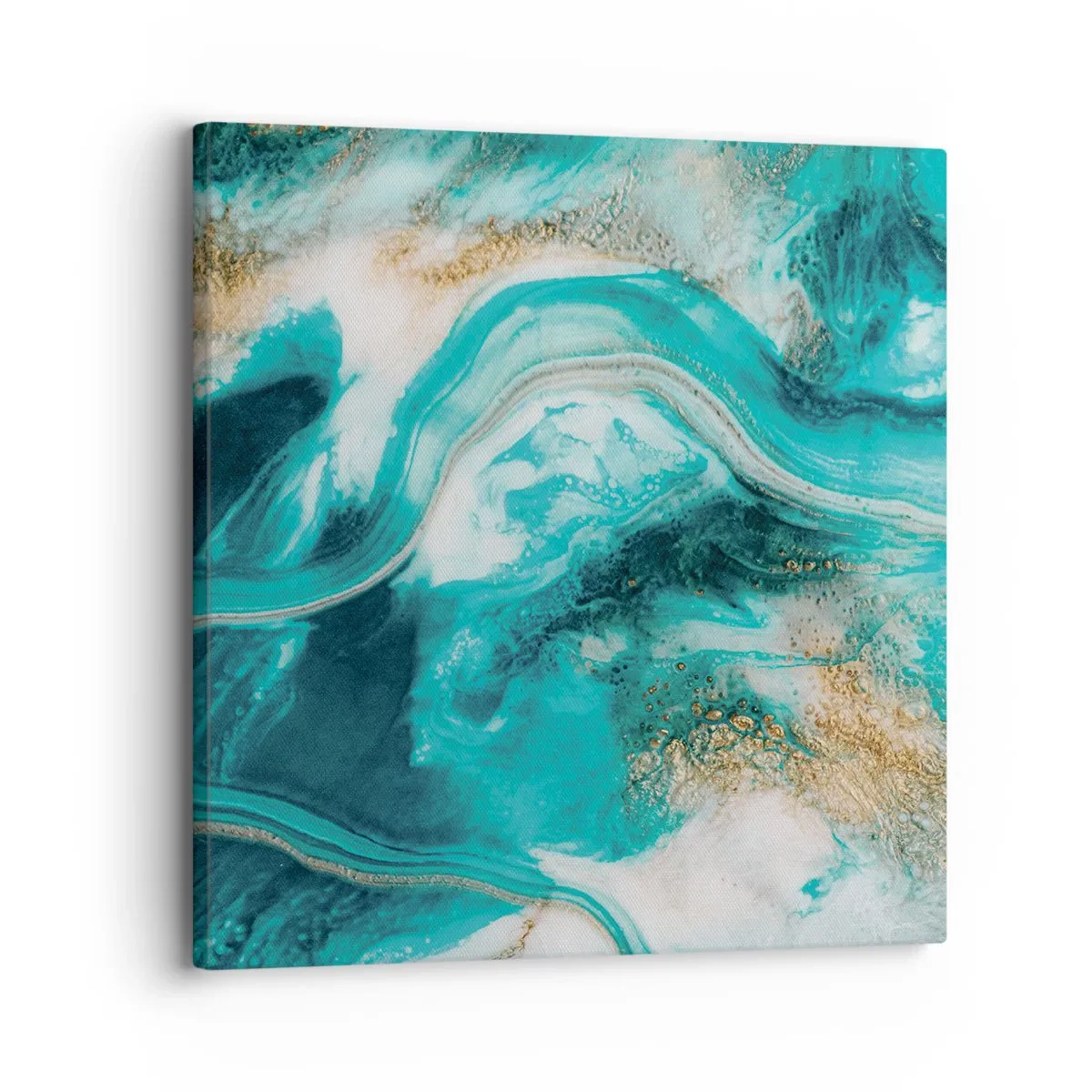 Cuadro sobre lienzo - Impresión de Imagen - Río de oro - 30x30 cm