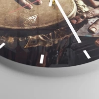 Esfera sin numeración, con rayas