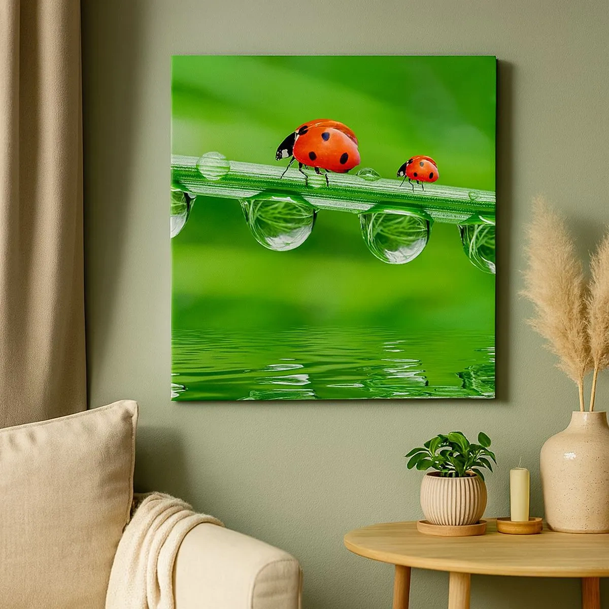 Cuadro sobre lienzo - Impresión de Imagen - En el camino todo el verano - 30x30 cm