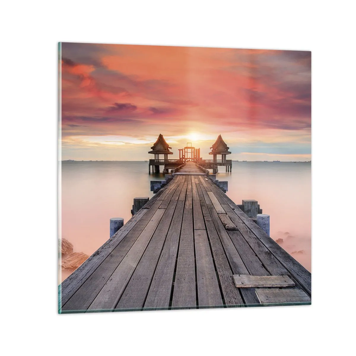 Cuadro sobre vidrio - Impresiones sobre Vidrio - De este a oeste - 60x60 cm