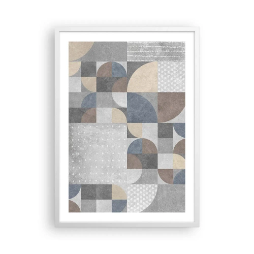 Póster en marco blanco - Fantasía cerámica - 50x70 cm