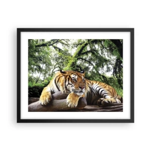 Póster en marco negro - Atentamente - 50x40 cm