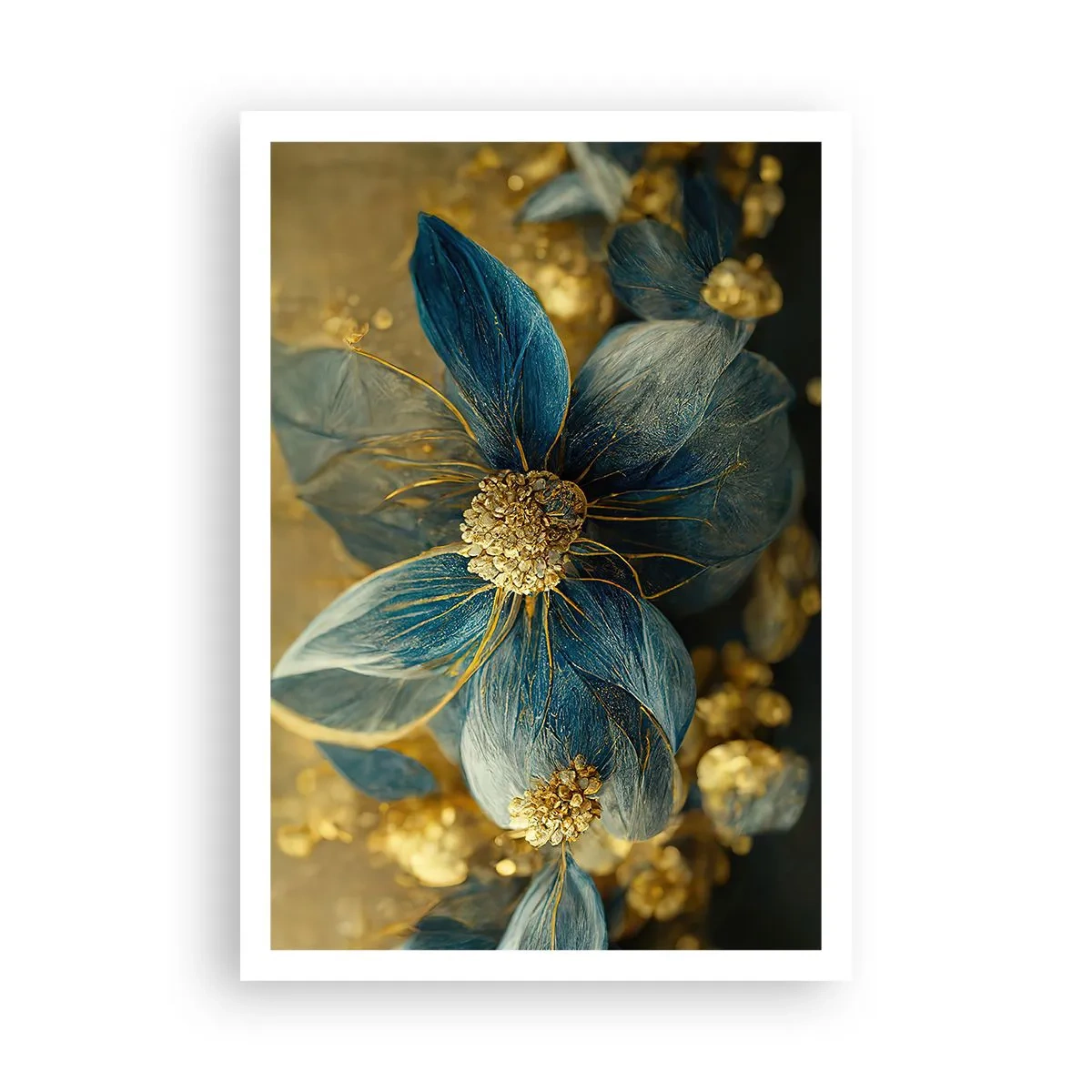 Póster - Flor de oro - 70x100 cm