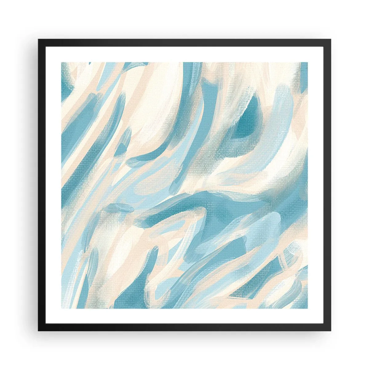 Póster en marco negro - Brisas primaverales - 60x60 cm
