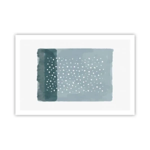 Póster - Creación sobre azul - 91x61 cm