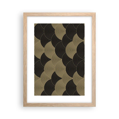 Póster en marco roble claro - Multiplicación de la unidad - 30x40 cm