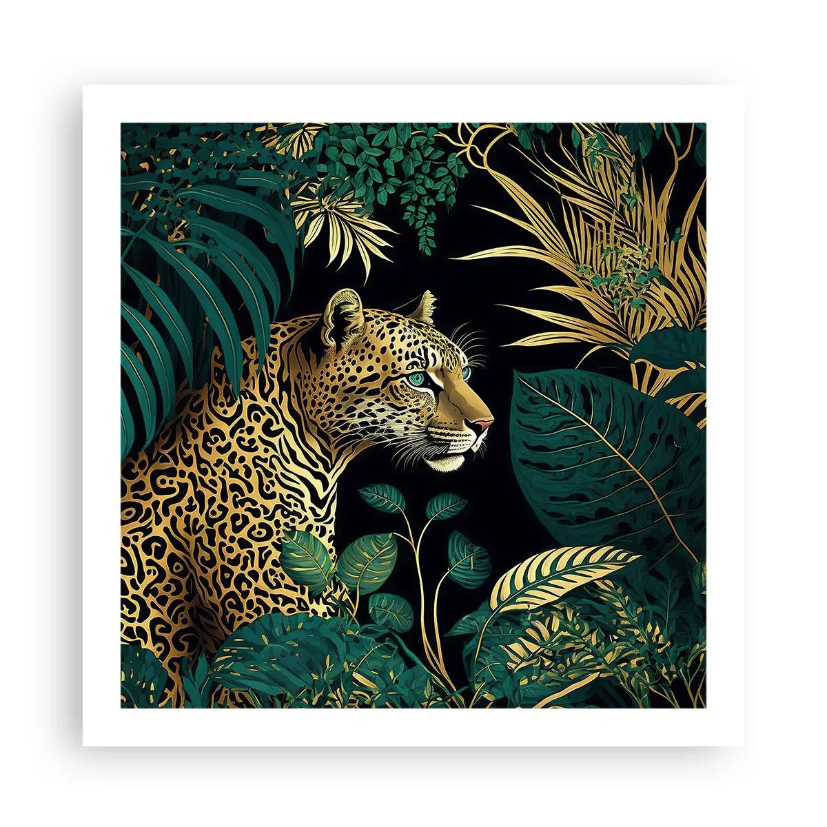 Póster - El anfitrión en la jungla - 60x60 cm
