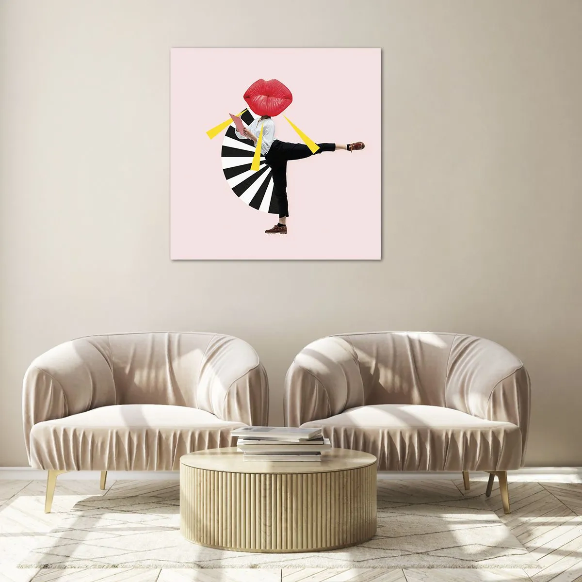 Cuadro sobre vidrio - Impresiones sobre Vidrio - Arte pop surrealista - 70x70 cm