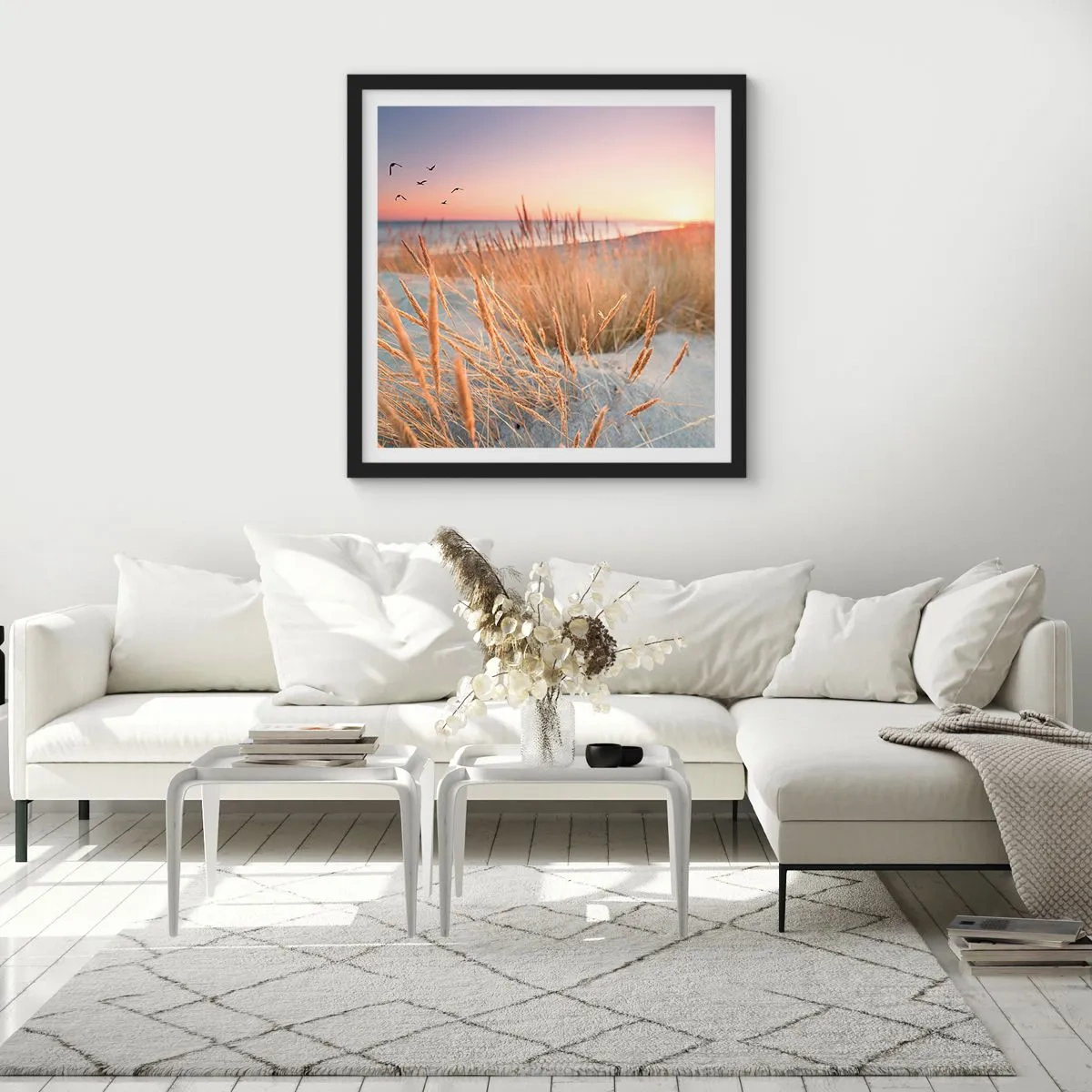 Póster en marco negro - Dulce nana del Báltico - 50x50 cm