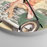 Esfera sin numeración, con rayas