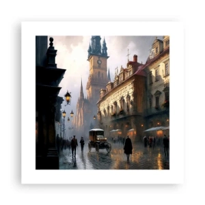 Póster - La magia de una noche de Praga - 40x40 cm
