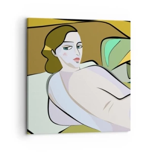 Cuadro sobre lienzo - Impresión de Imagen - Retrato íntimo - 70x70 cm