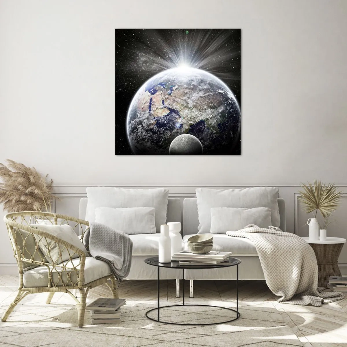 Cuadro sobre vidrio - Impresiones sobre Vidrio - En todo su esplendor - 70x70 cm