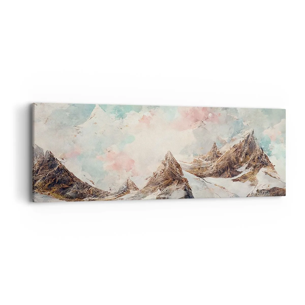 Cuadro sobre lienzo - Impresión de Imagen - Filos rocosos - 90x30 cm