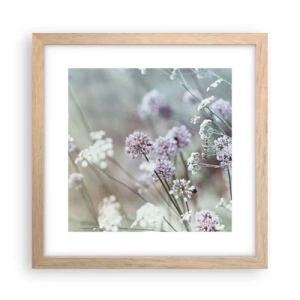 Póster en marco roble claro - Dulces filigranas de hierbas - 30x30 cm