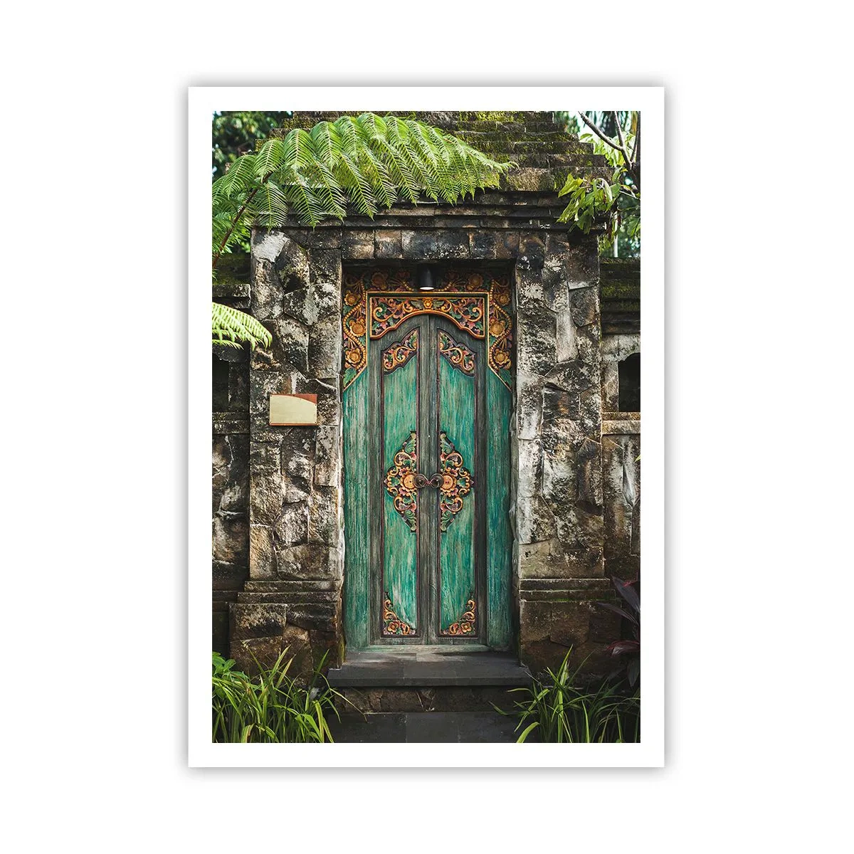 Póster - Una puerta a un mundo exótico - 70x100 cm