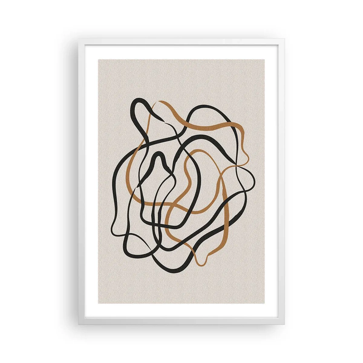 Póster en marco blanco - Todo ha salido mal - 50x70 cm