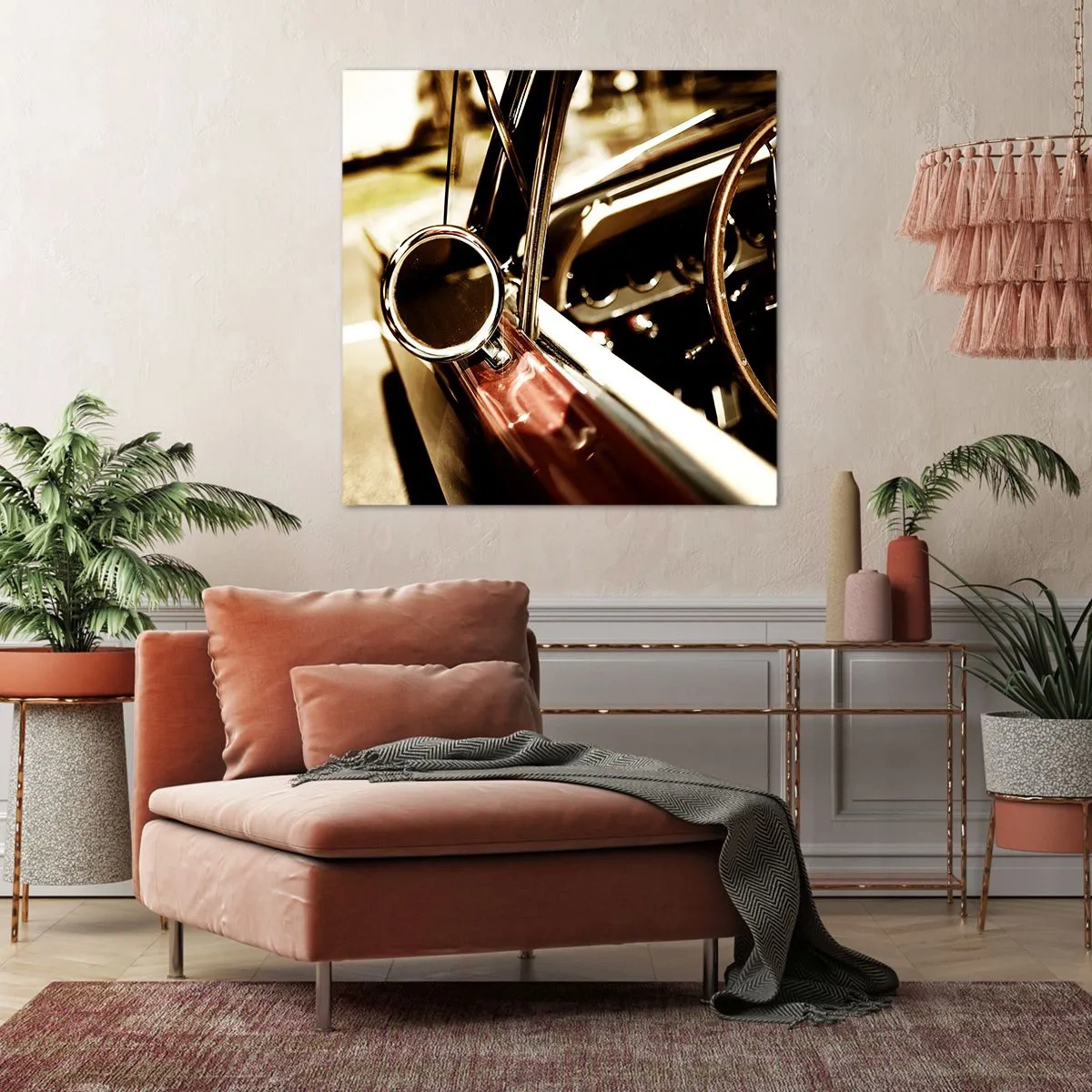 Cuadro sobre lienzo - Impresión de Imagen - Un coche con alma - 50x50 cm