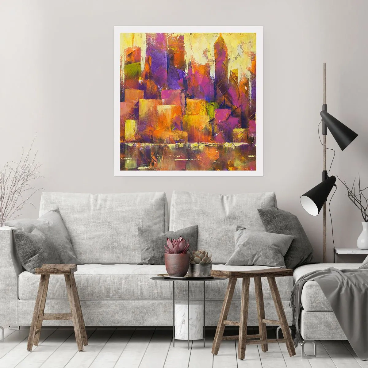 Póster - Composición metropolitana - 60x60 cm