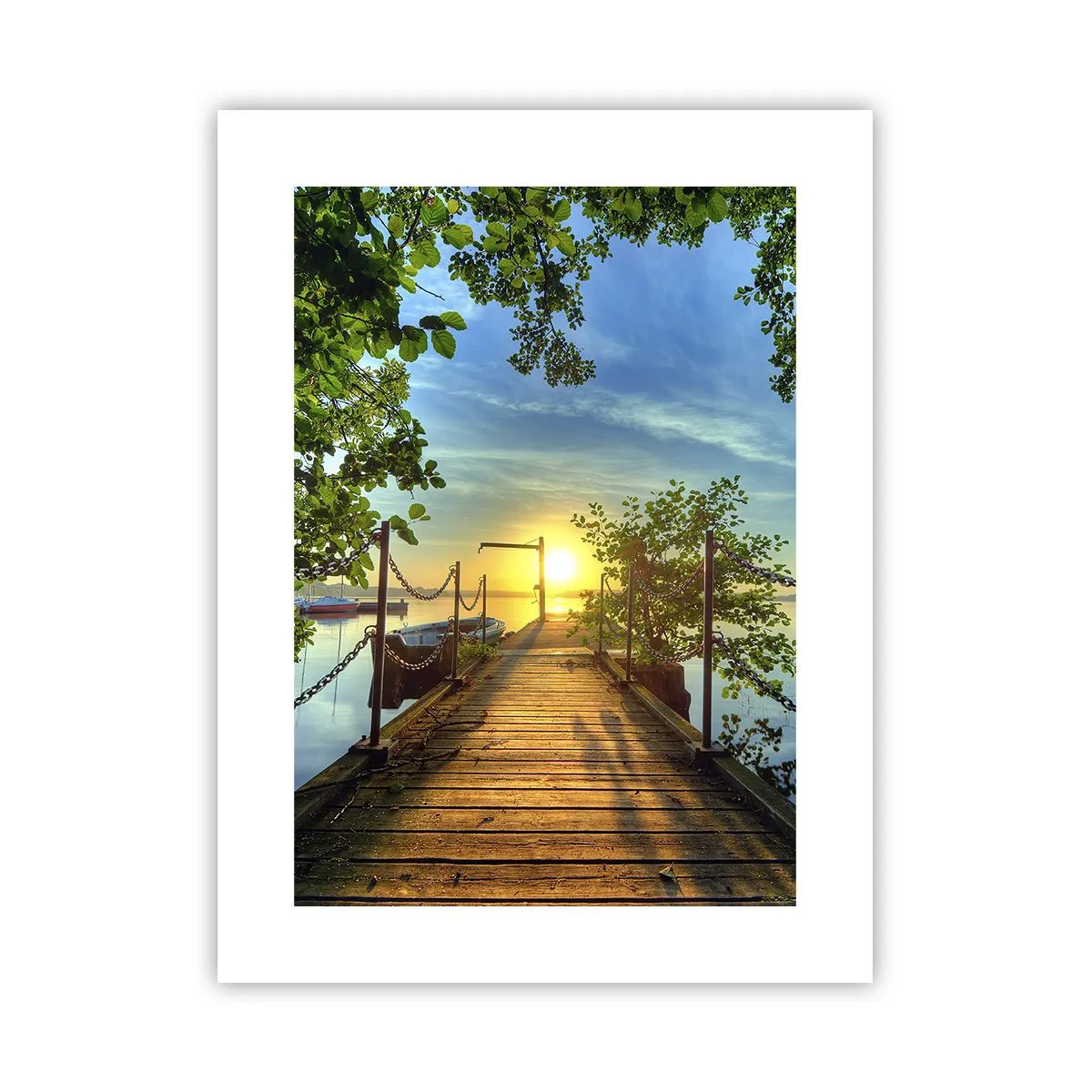 Póster - Atardecer junto al agua - 30x40 cm