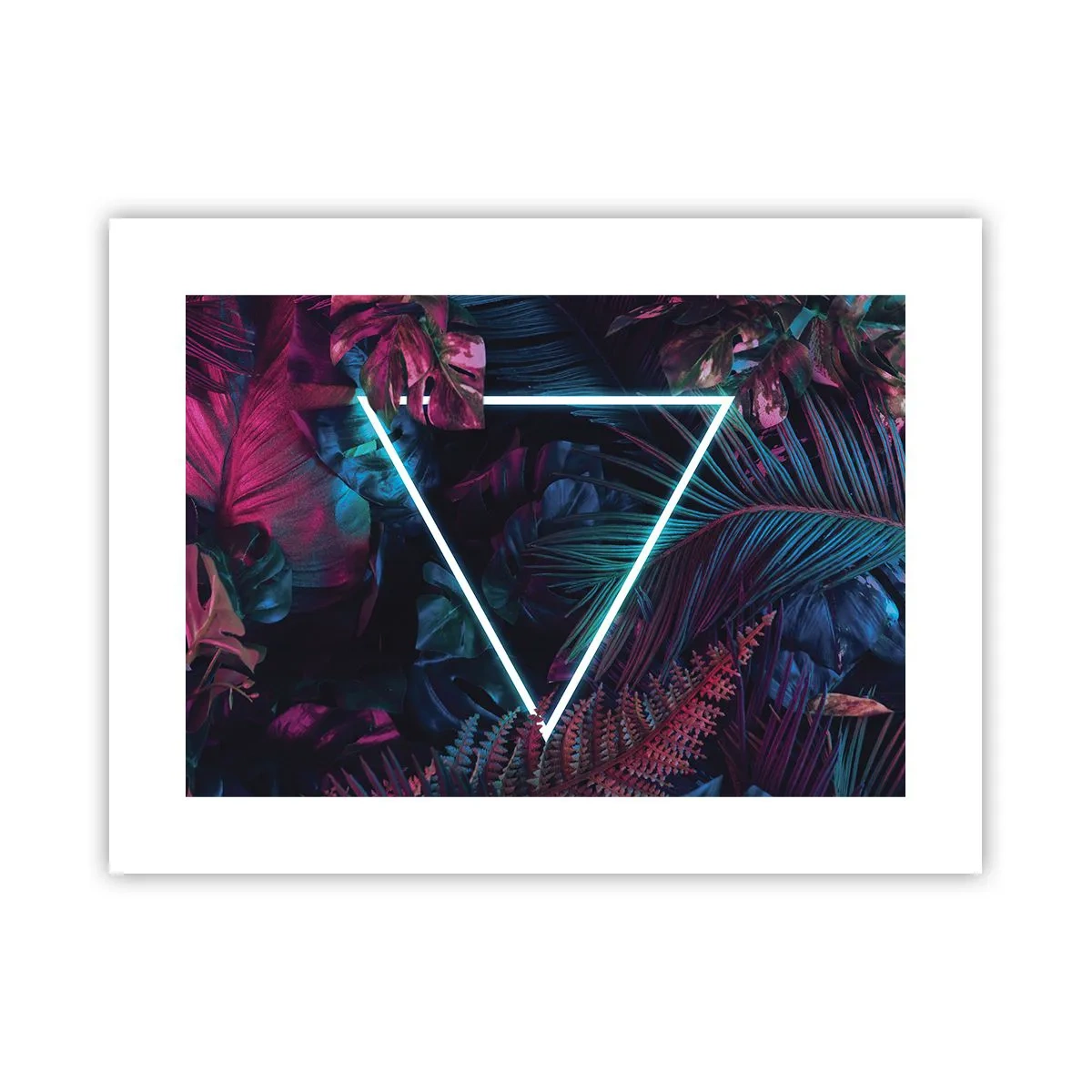 Póster - Jardín fluorescente - 40x30 cm