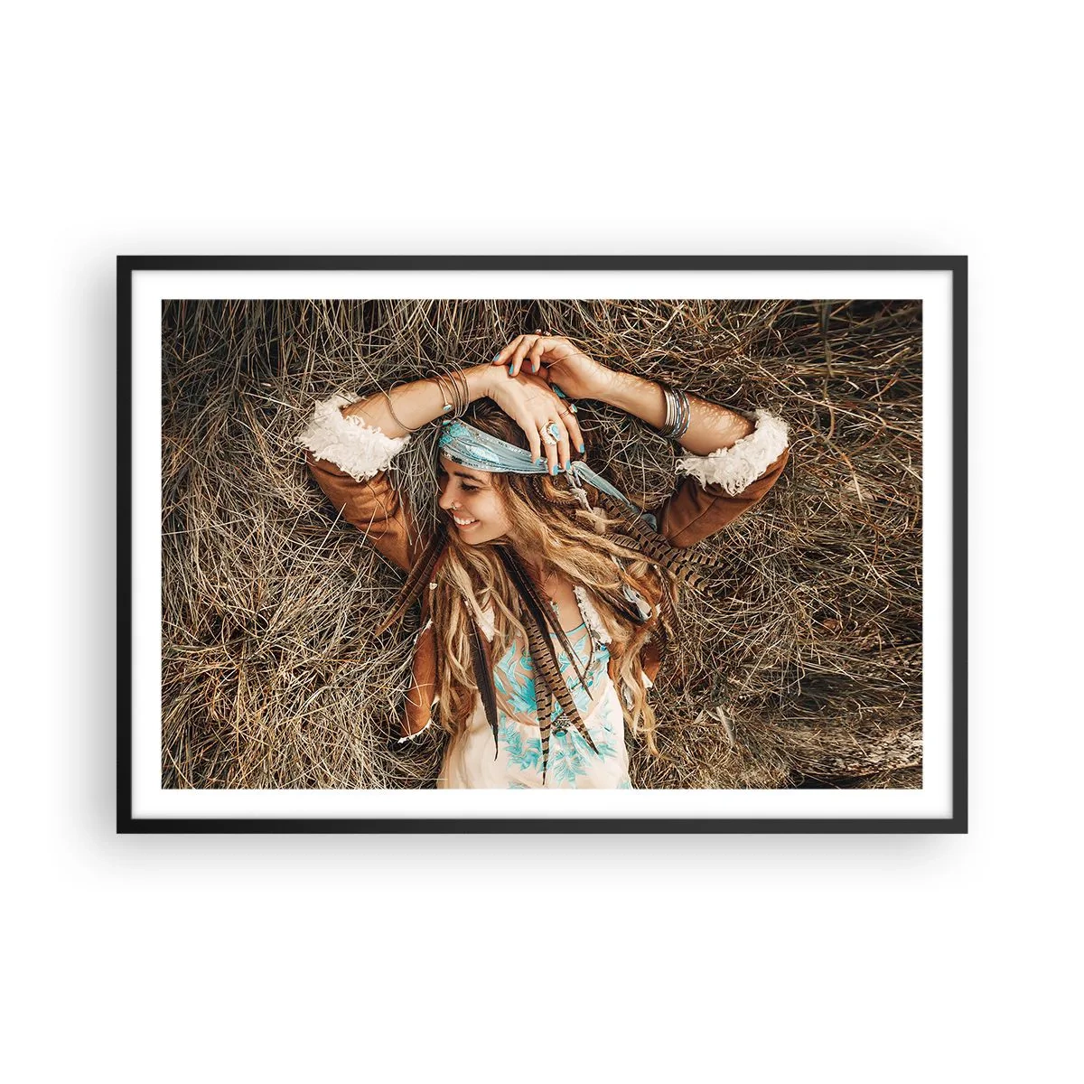 Póster en marco negro - El verano del amor - 91x61 cm