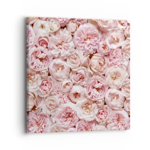 Cuadro sobre lienzo - Impresión de Imagen - Salpicado de rosas - 30x30 cm
