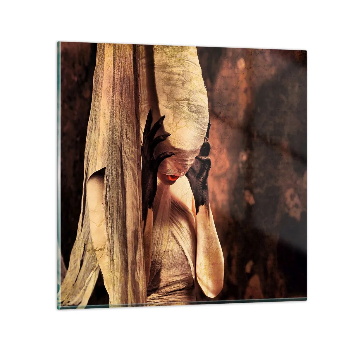 Cuadro sobre vidrio - Impresiones sobre Vidrio - Entre el bien y el mal - 50x50 cm