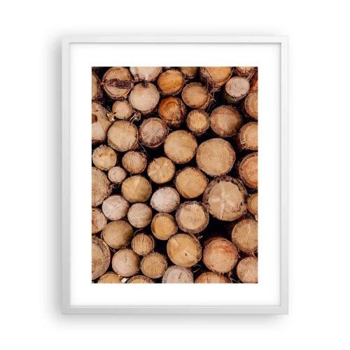 Póster en marco blanco - Un nuevo comienzo - 40x50 cm