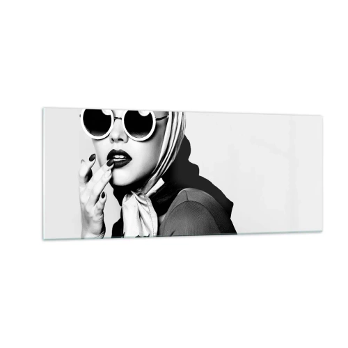 Cuadro sobre vidrio - Impresiones sobre Vidrio - Saludos desde los años 60 - 100x40 cm