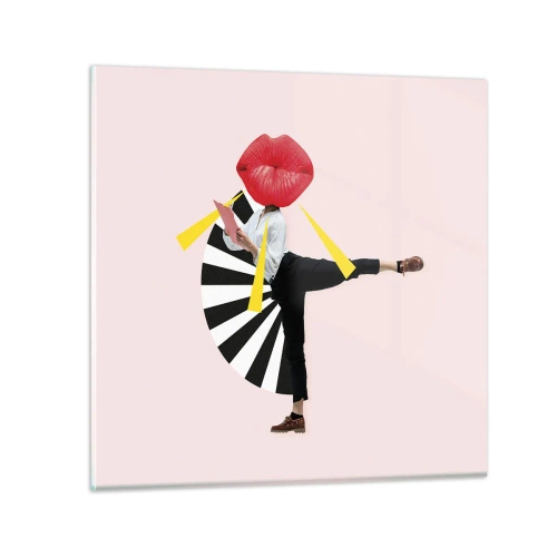 Cuadro sobre vidrio - Impresiones sobre Vidrio - Arte pop surrealista - 40x40 cm