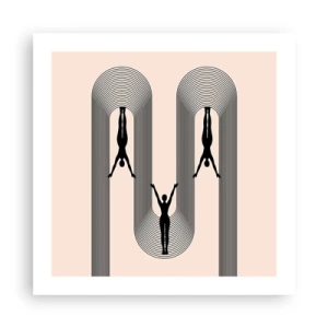 Póster - Al revés, o no - 50x50 cm