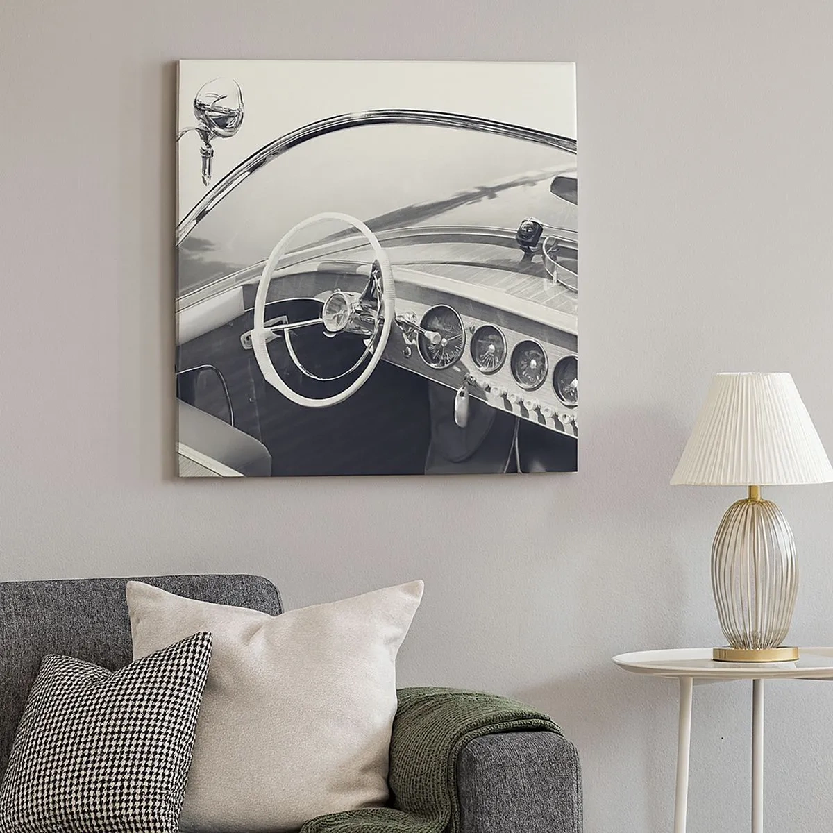 Cuadro sobre lienzo - Impresión de Imagen - Tiempo para los ricos - 30x30 cm