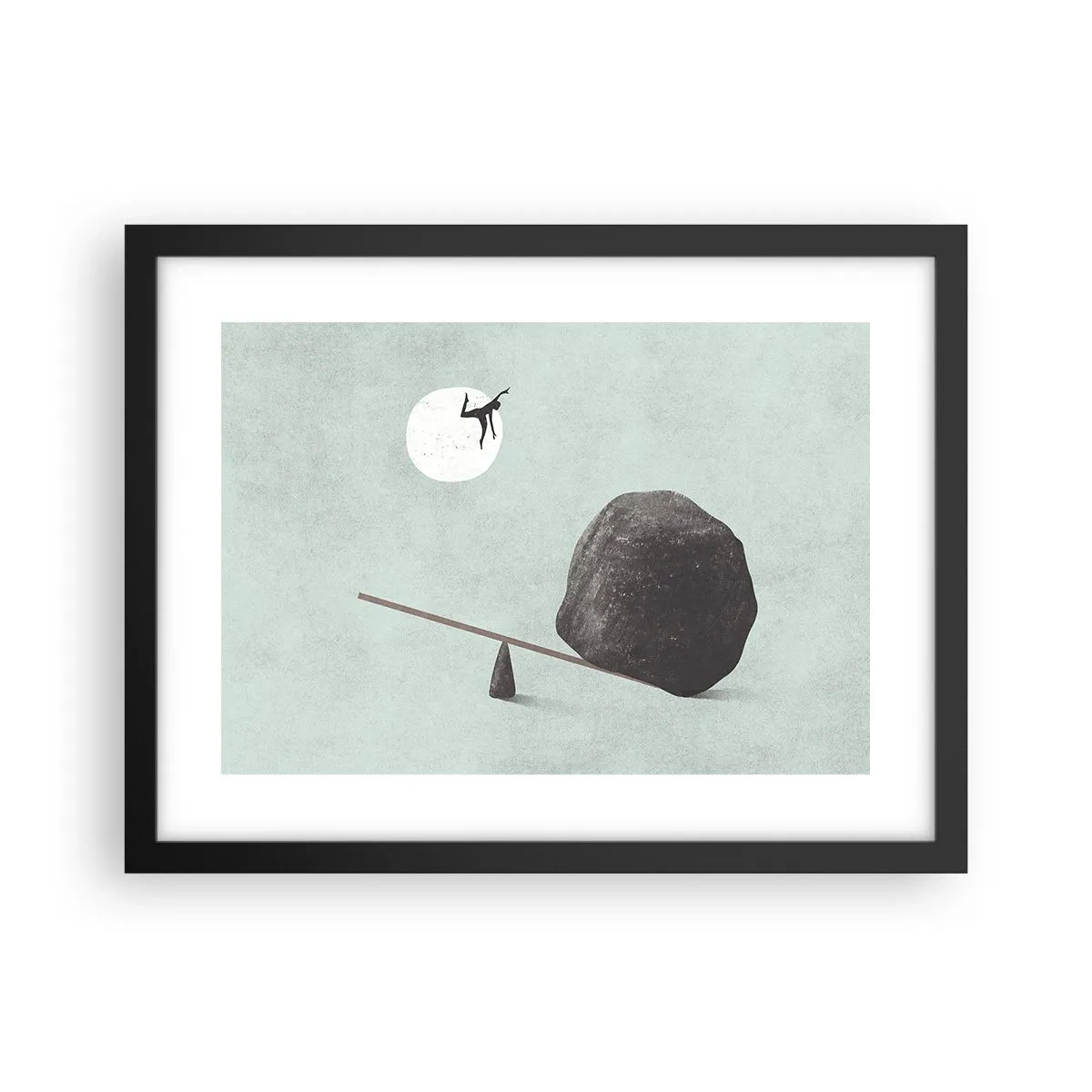 Póster en marco negro - Un sueño hecho realidad - 40x30 cm