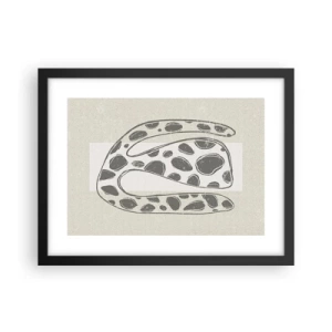 Póster en marco negro - Una criatura extraña - 40x30 cm