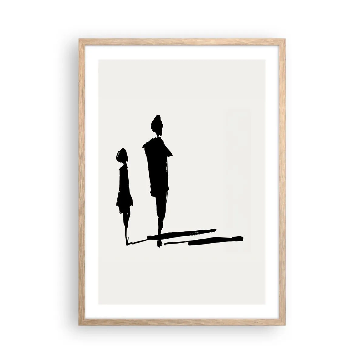 Póster en marco roble claro - ¿Seguro que juntos? - 50x70 cm