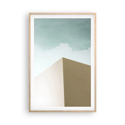 Póster en marco roble claro - Geometría de un verano soleado - 61x91 cm