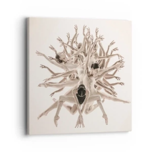 Cuadro sobre lienzo - Impresión de Imagen - Floreciendo en la danza - 40x40 cm