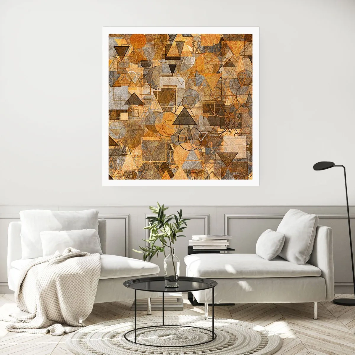 Póster - El mundo en formas - 30x30 cm