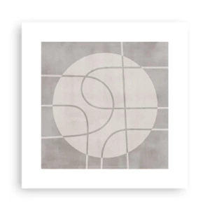 Póster - Circular y rectilíneo - 30x30 cm