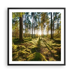 Póster en marco negro - ...Más allá de los siete bosques - 60x60 cm
