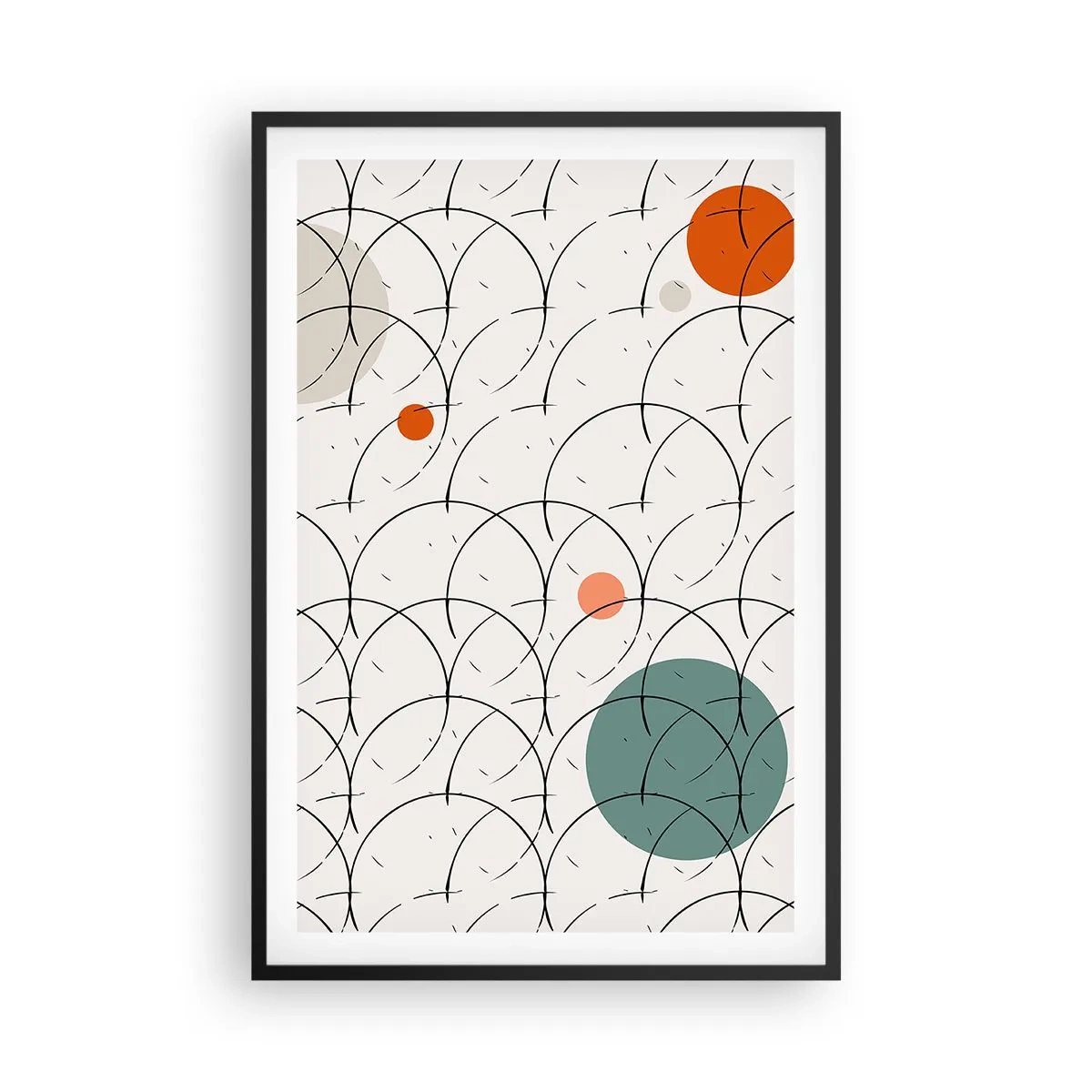 Póster en marco negro - Con espíritu pop-art - 61x91 cm