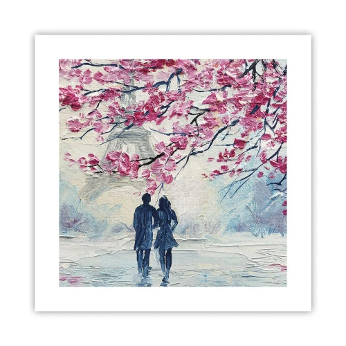 Póster - Un paseo romántico - 40x40 cm