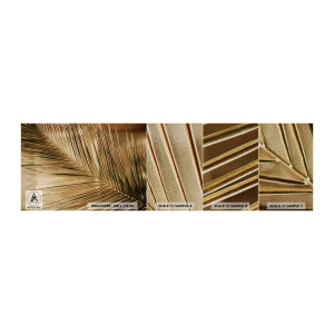 Muestra de fotomural Premium Sand - Una columnata natural - Hoja de palma, Gráficos, Zona tropical - 100x30 cm