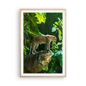 Póster en marco roble claro - ¿A la caza? - 61x91 cm