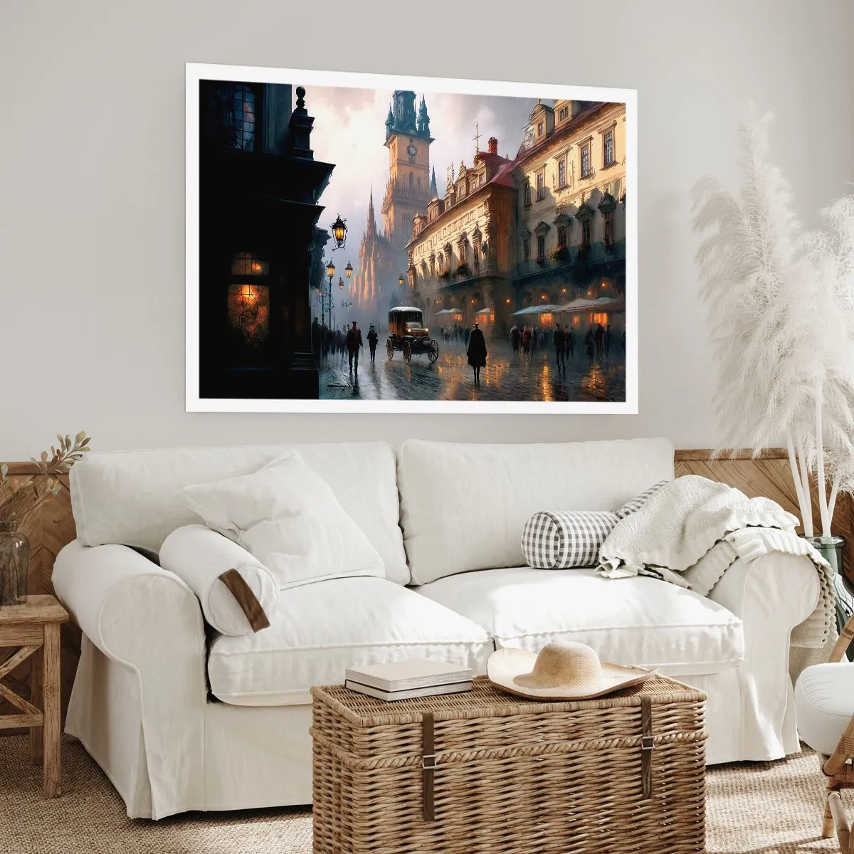 Póster - La magia de una noche de Praga - 50x40 cm