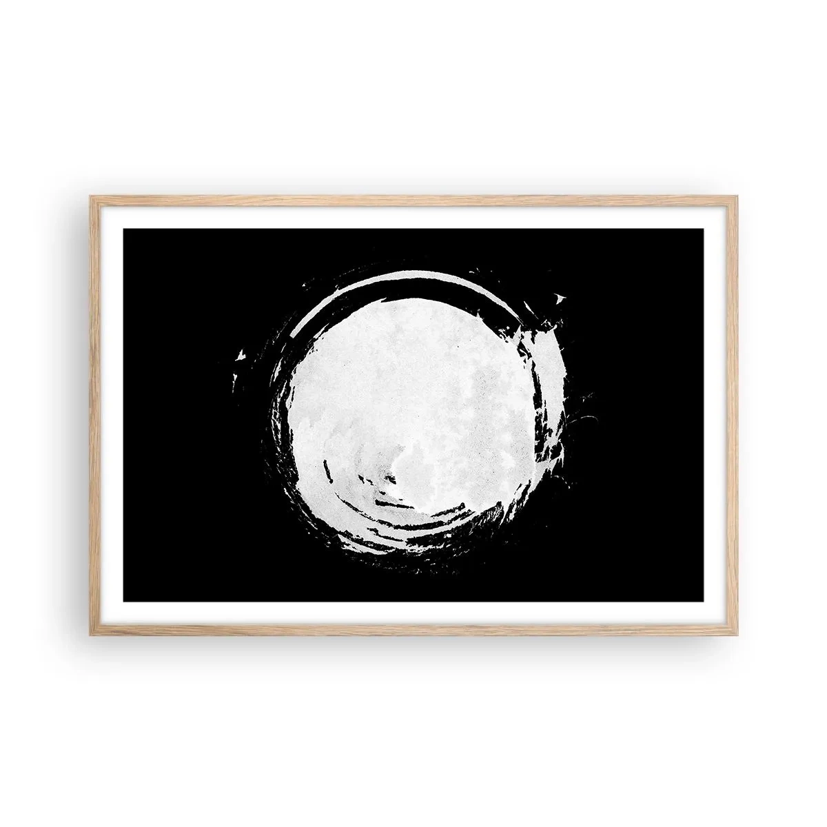 Póster en marco roble claro - La buena salida - 91x61 cm